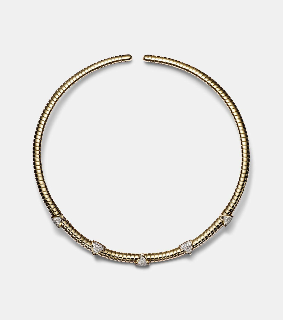 Marina B Trisolina 18kt gold necklace with diamonds