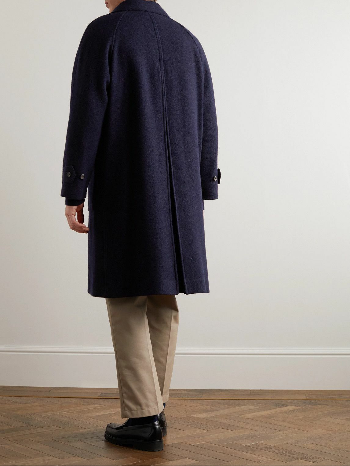 Drake's - Wool Coat - Blue Drake's