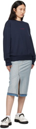 Marni Navy Printed Sweatshirt