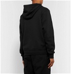 Nike - Logo-Embroidered Fleece-Back Cotton-Blend Jersey Zip-Up Hoodie - Black