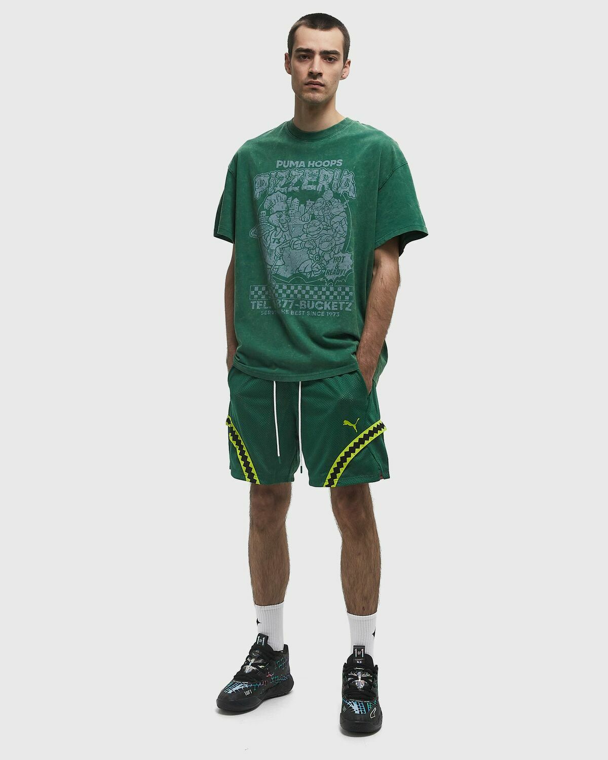 Puma Hoops x TMNT Short Red Mens Sport & Team Short