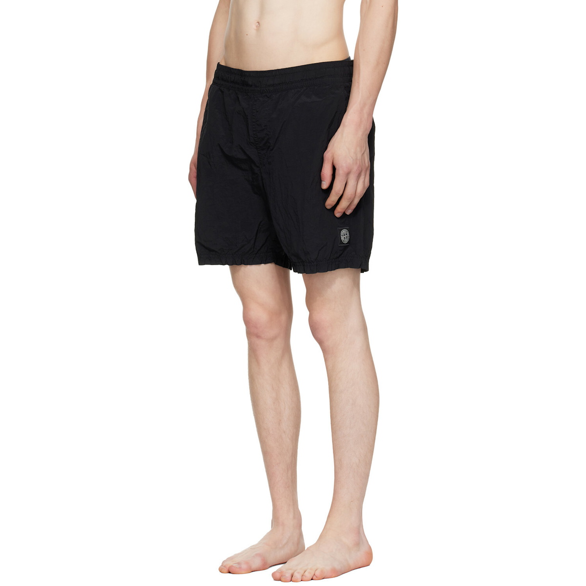 Stone Island Black B100004 Nylon Metal Econyl Swim Shorts