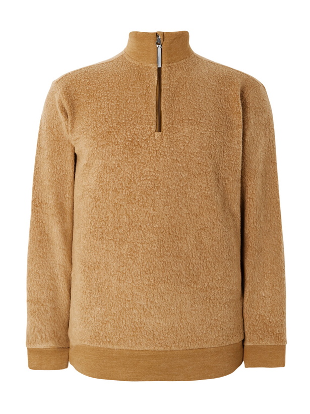 Photo: Houdini - Alto Woolly Treemerino™ Fleece Half-Zip Ski Mid-Layer - Gold
