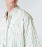 Acne Studios Striped cotton bowling shirt