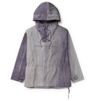 Auralee - Nylon Hooded Half-Zip Jacket - Gray
