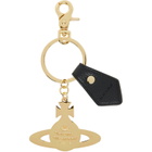 Vivienne Westwood Gold Hammered Orb Keychain