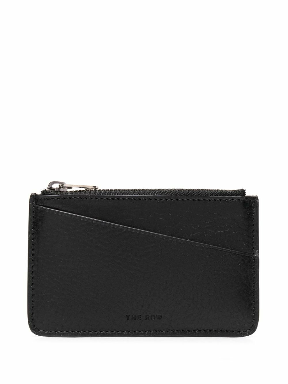 The Row Black Pebbled Leather Keychain The Row