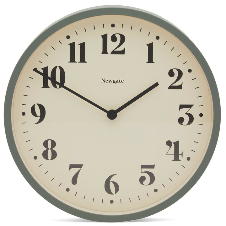 Photo: Newgate Clocks Number Four Theatre Wall Clock in Asparagus Green 