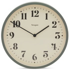 Newgate Clocks Number Four Theatre Wall Clock in Asparagus Green 