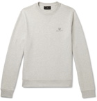 Belstaff - Logo-Embroidered Loopback Cotton-Jersey Sweatshirt - Gray