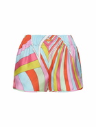 PUCCI Printed Silk Twill Shorts