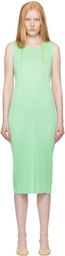 PLEATS PLEASE ISSEY MIYAKE Green Monthly Colors May Maxi Dress