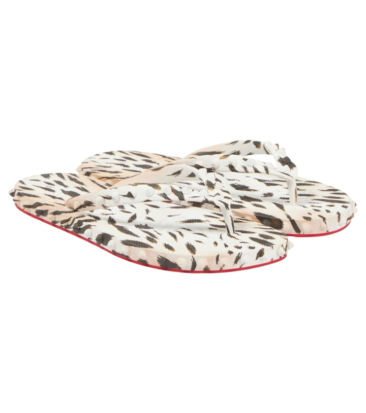 Photo: Christian Louboutin Super Loubi printed thong sandals