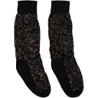 Sacai Black Super Spangle Socks