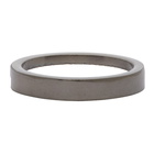 Maison Margiela Gunmetal Cut-Out Ring