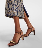 Manolo Blahnik Chaouhenhi embellished leather sandals