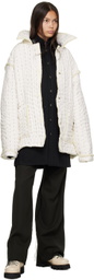AIREI Black Handstitched Big Denim Jacket