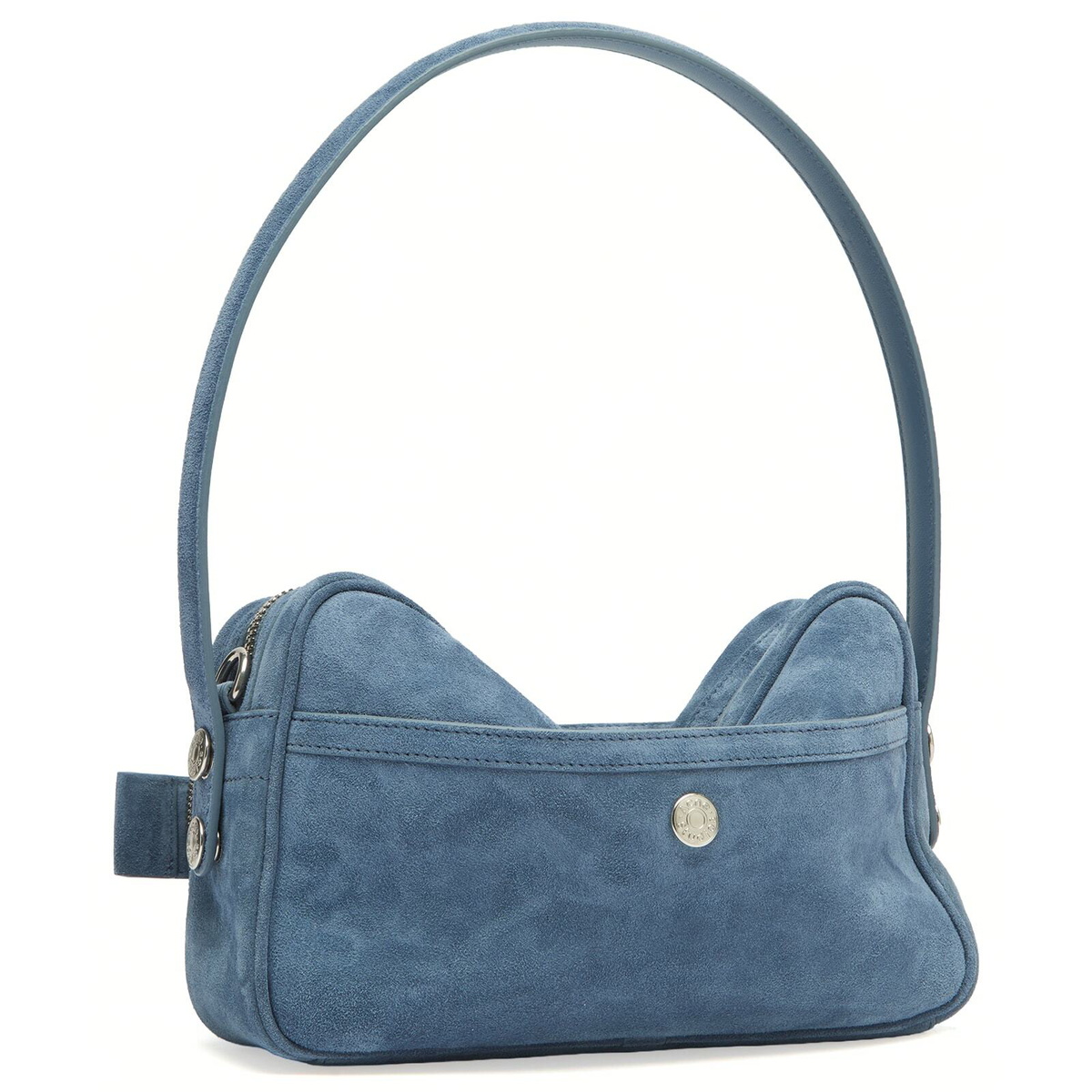 Acne Studios Women's Camero Party Suede Bag in Denim Blue 