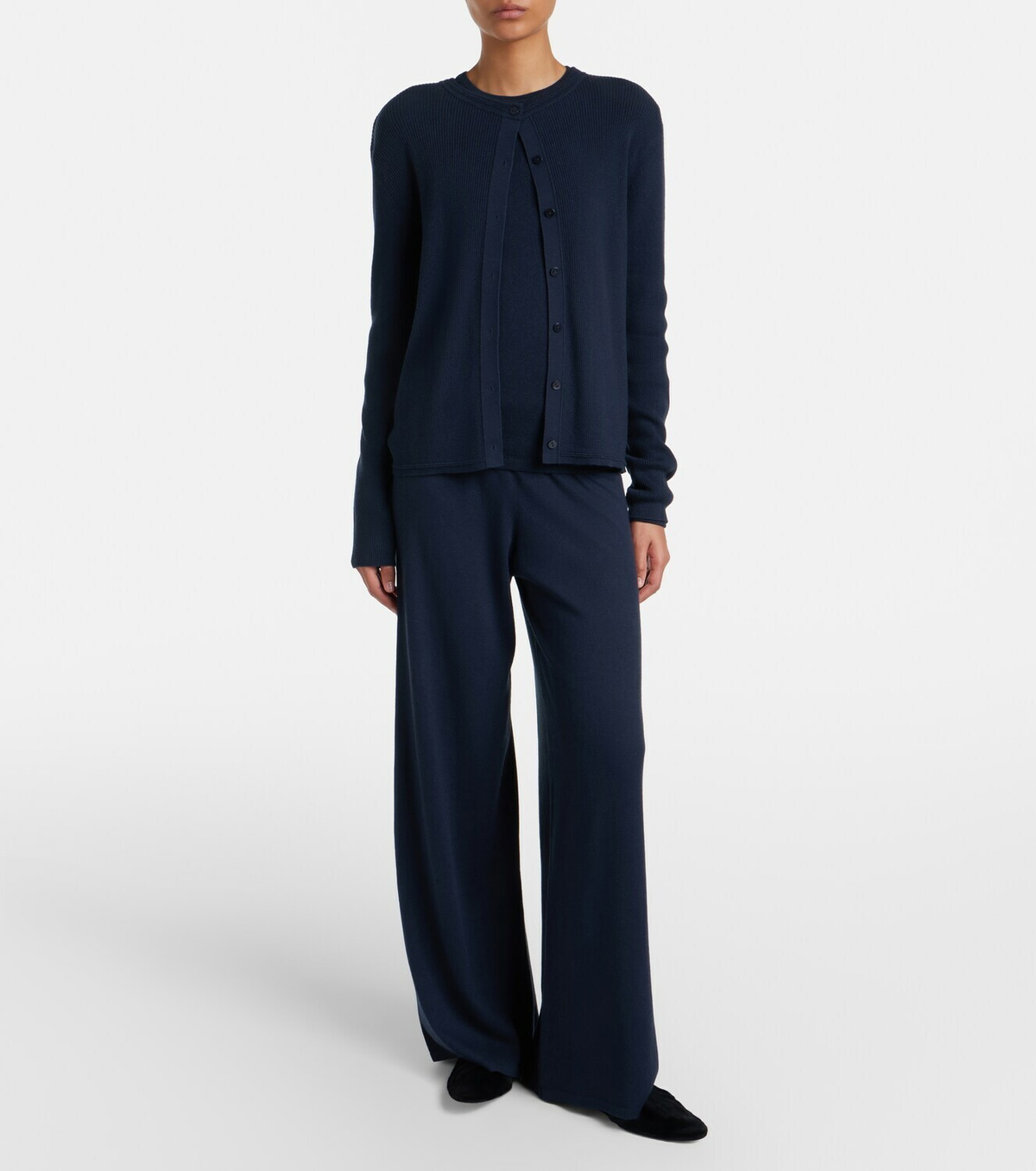 Lisa Yang Aina cotton and cashmere wide-leg pants