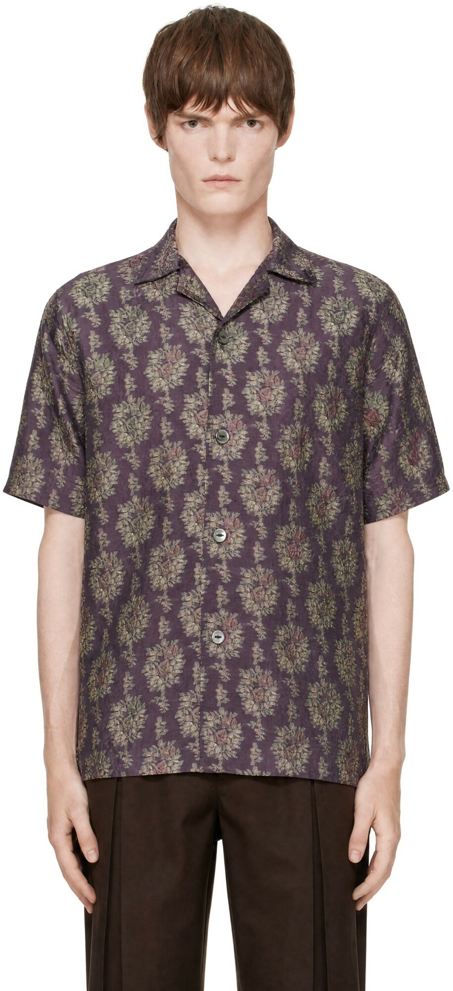 NEEDLES Purple Cabana Shirt