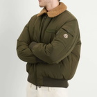 Moncler Men's Maulevrier Bomber Reversible Teddy Jacket in Green