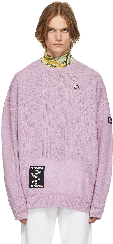 Photo: Raf Simons Purple Oversized Sweater