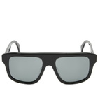 Kenzo Eyewear Women's NIGO1 Sunglasses in Shiny Black/Smoke