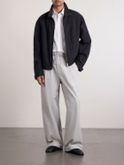 Amomento - Drawstring Straight-Leg Woven Trousers - Gray