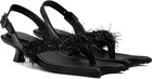 Paula Canovas Del Vas Black Diablo Flip Heeled Sandals