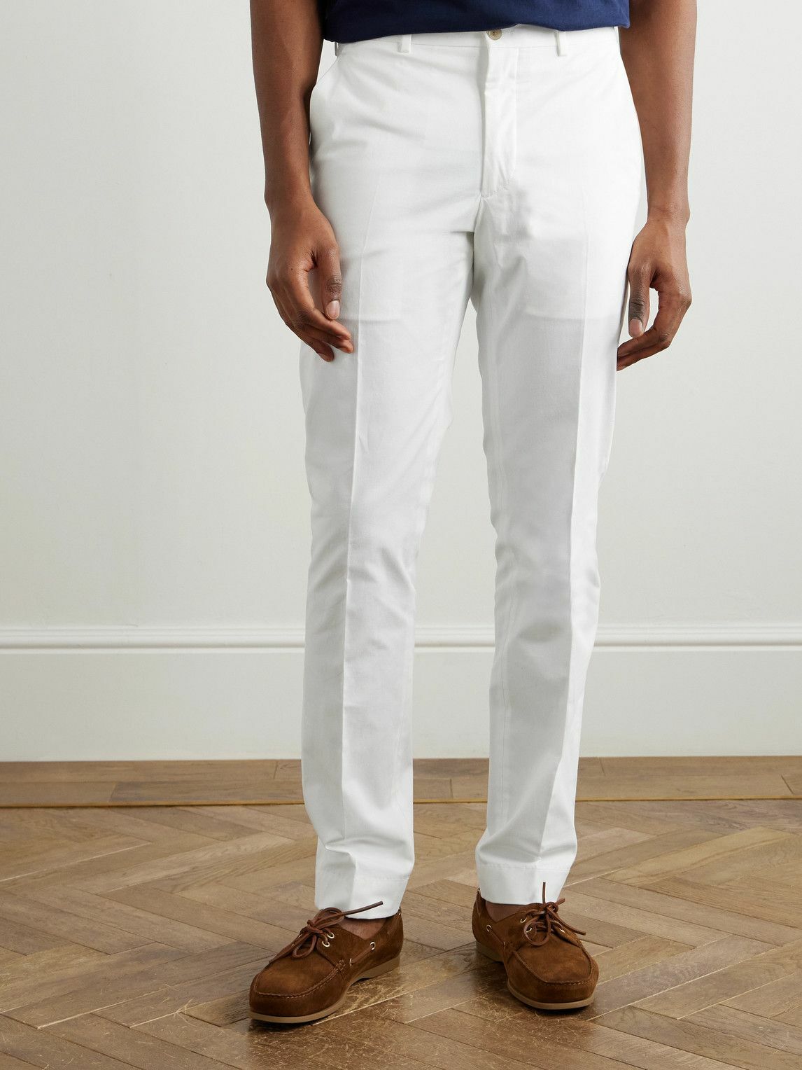 Ralph Lauren Purple label - Slim-Fit Stretch-Cotton Chinos - White