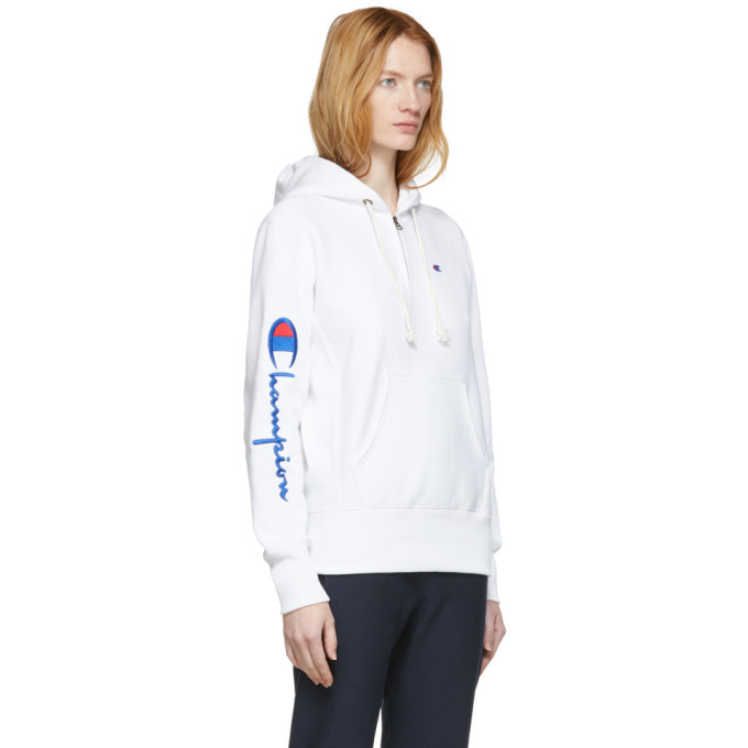 White champion cheap zip hoodie