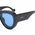 Loewe Eyewear Paula's Ibiza Pilot Sunglasses in Black/Blue 