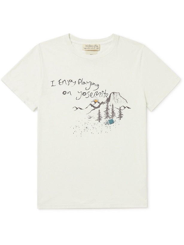 Photo: Remi Relief - Yosemite Printed Cotton-Jersey T-Shirt - White