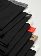 Calvin Klein Underwear - Seven-Pack Stretch-Cotton Boxer Briefs - Black