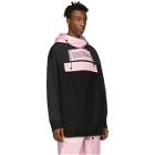 Colmar A.G.E. by Shayne Oliver Black and Pink Hoodie Jacket