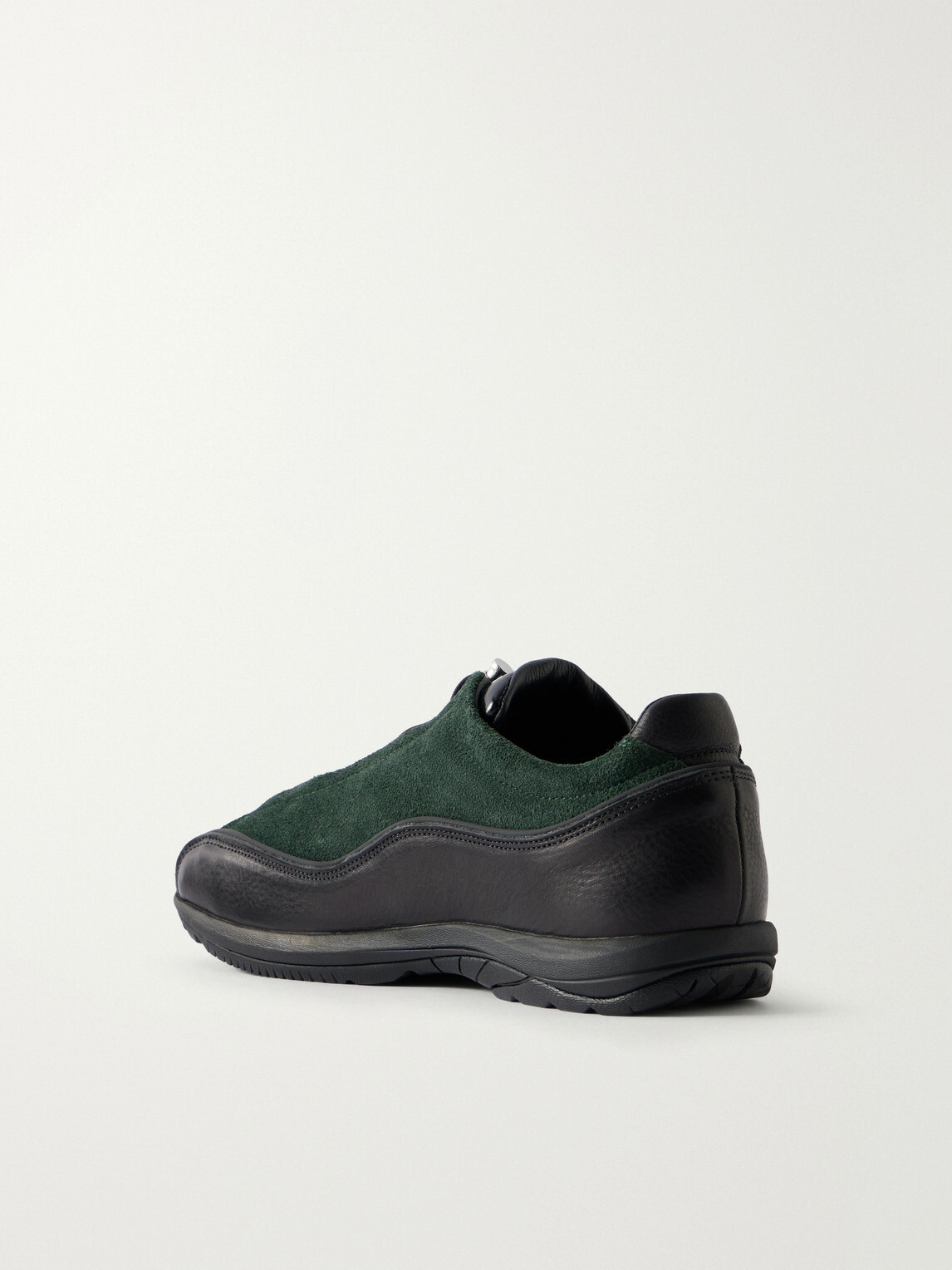 Diemme - Licata Leather-Trimmed Suede Sneakers - Green