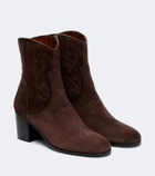 Valentino Garavani Bard embroidered suede ankle boots