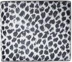 Saint Laurent Black & White Leopard Print Wallet