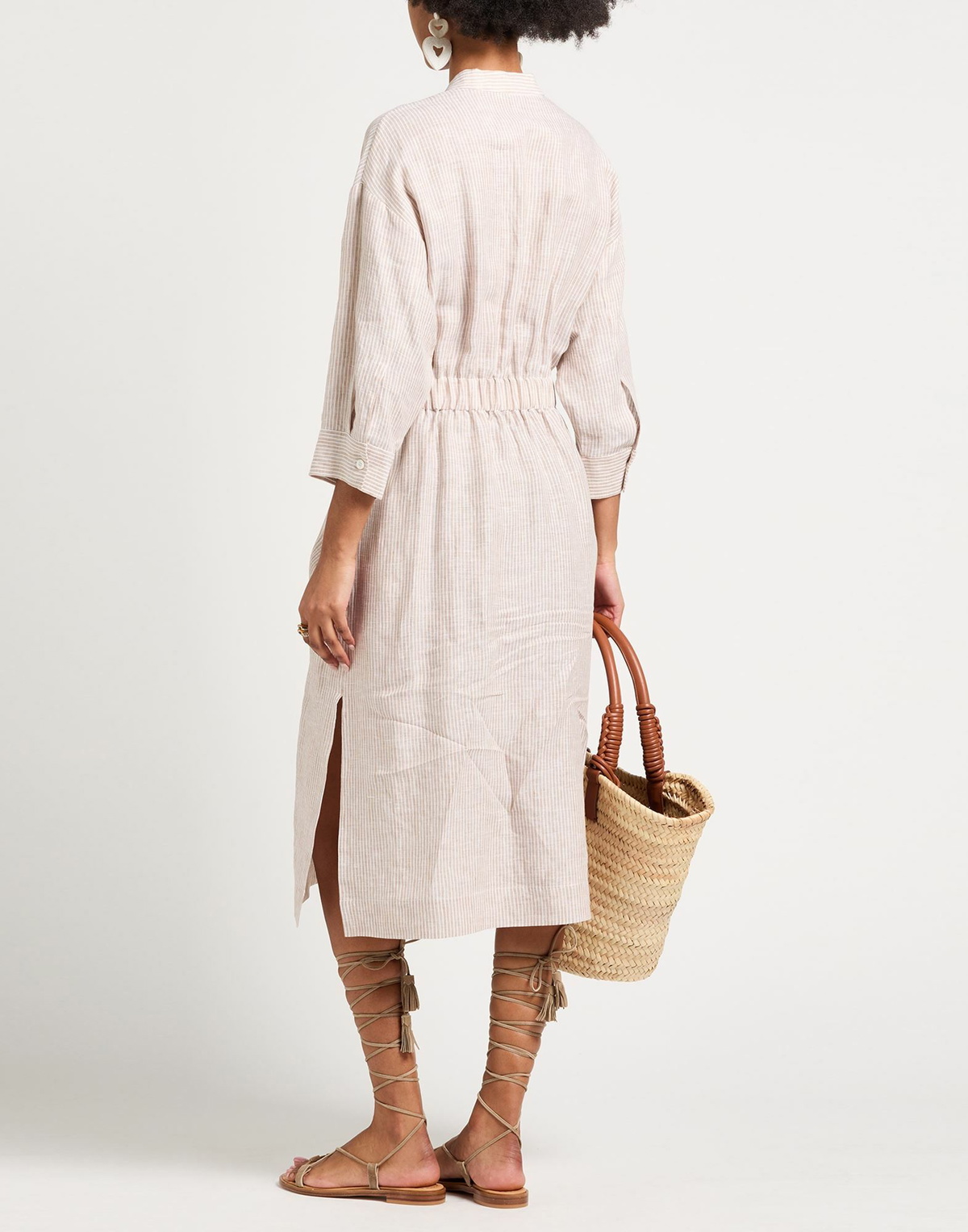Peserico Womens Midi dress Sand
