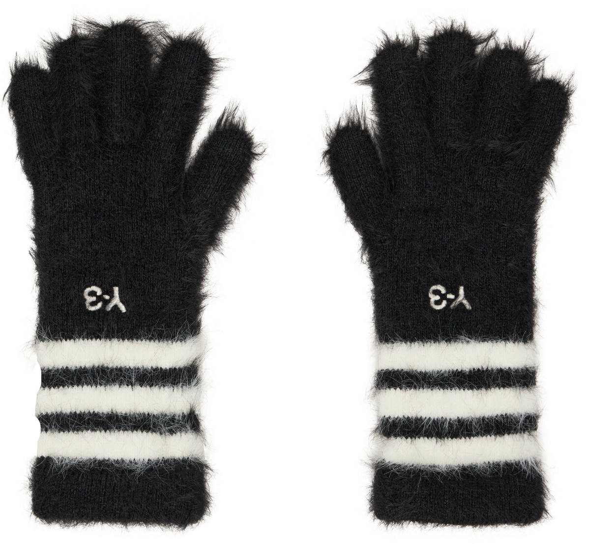 Y-3 Black Stripes Gloves