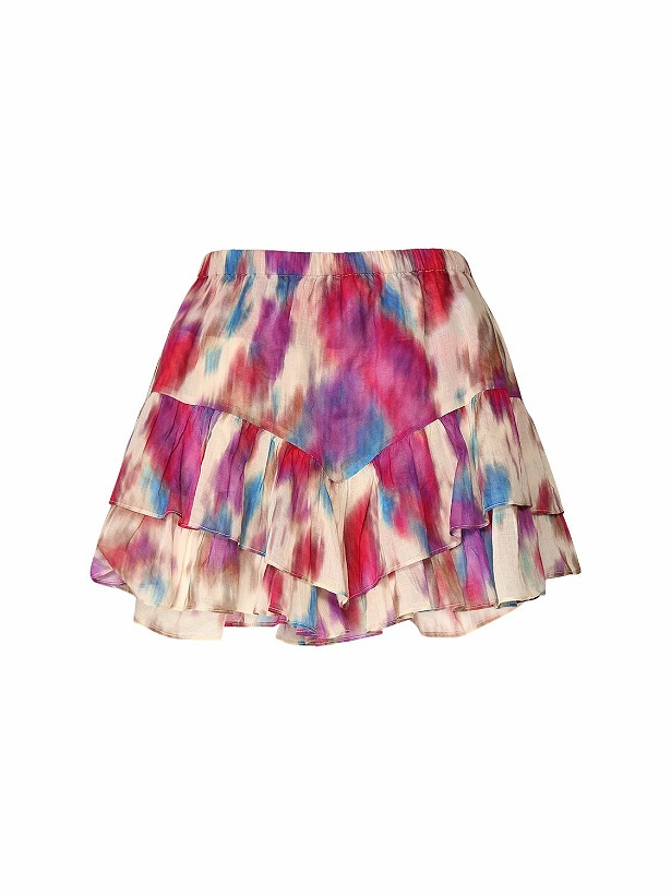 Photo: MARANT ETOILE Jocadia Printed Cotton Mini Skirt