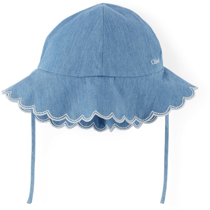Photo: Chloé Baby Blue Scalloped Beach Hat