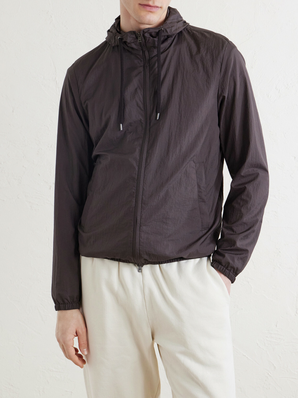 Herno - Shell Hooded Jacket - Brown