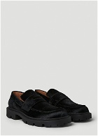 Hairy Penny Loafers in Black