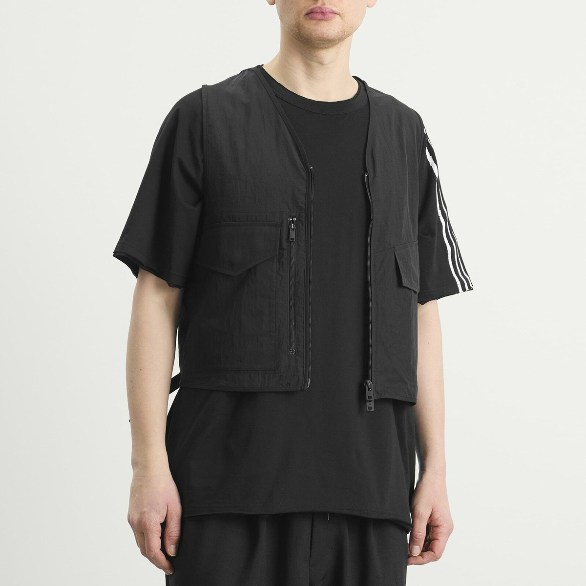 Y-3 Men's Mesh Running Vest in Black
