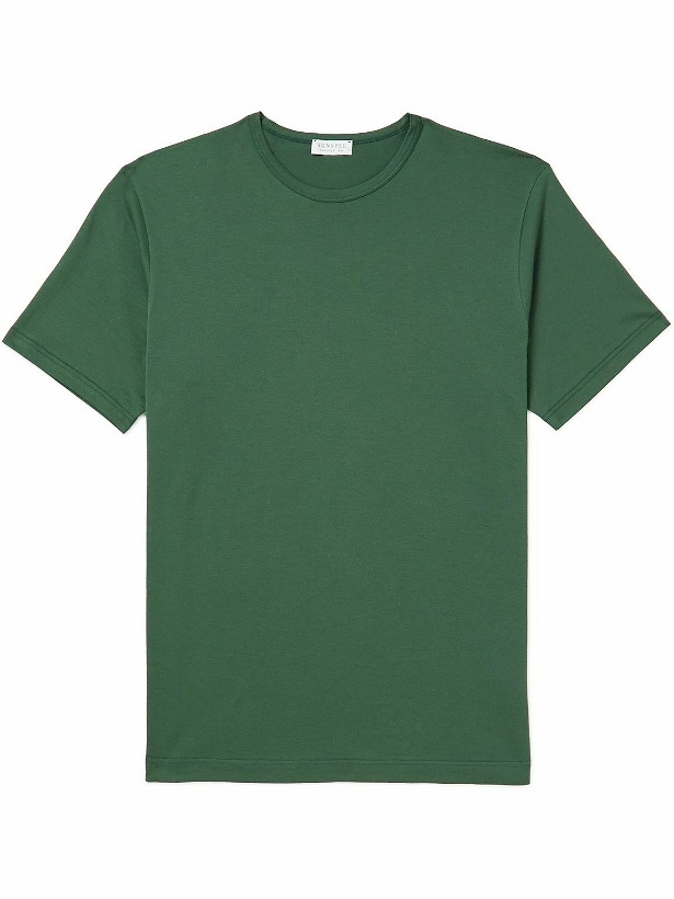 Photo: Sunspel - Cotton-Jersey T-Shirt - Green