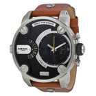 Diesel SBA Dual Time Chronograph Stainless Steel Mens Watch DZ7264