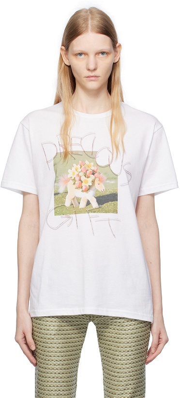 Photo: Collina Strada White 'Precious Gift' T-Shirt