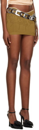 Katya Zelentsova SSENSE Exclusive Khaki Miniskirt