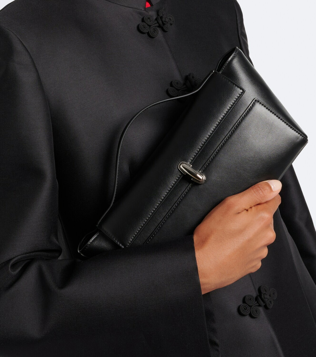 Savette Symmetry Trapeze Small leather top-handle bag